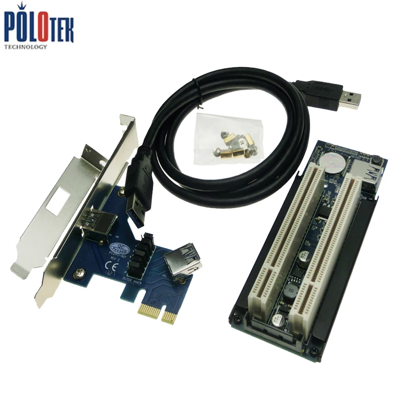 Переходная PCI карта PCIe для с двумя слотами адаптер Express ADP09925|pcie to pci|pci cardto pci |