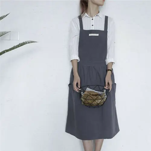 

New Hot Fashion Lady Women Men Adjustable unisex Kitchen Apron For Cooking Baking