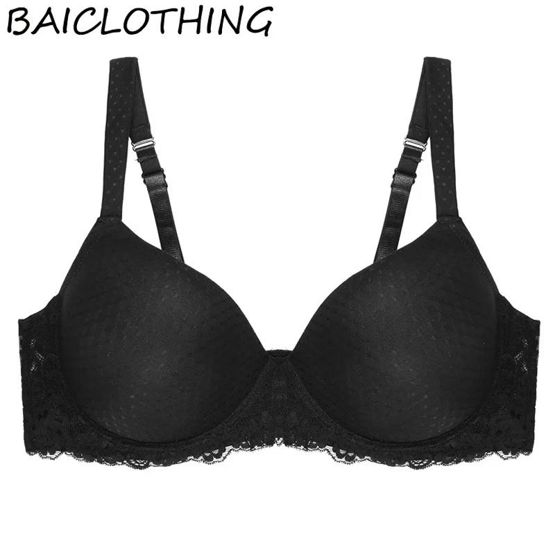 Baiclothing женская полный охват косточках диких погонах формы кружева бюстгальтер