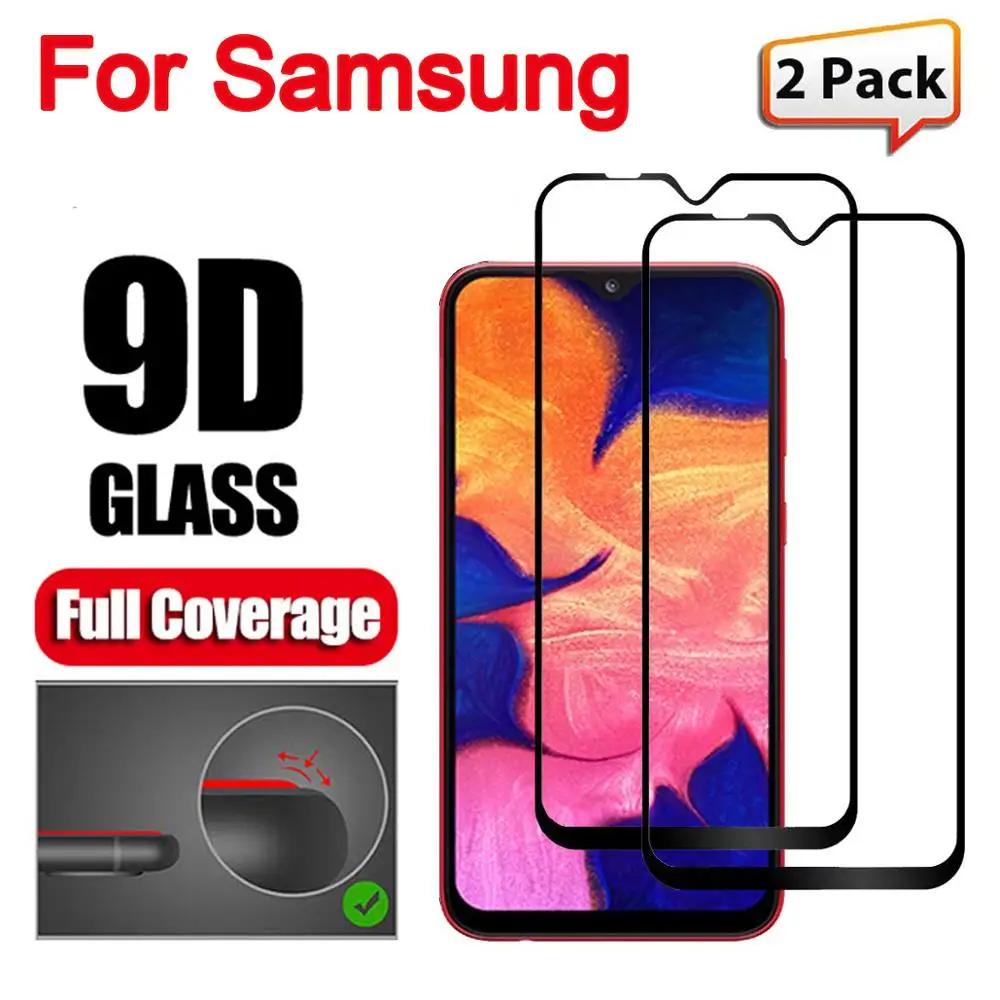 2 шт./лот Защитное стекло для Samsung Galaxy A50 A 30 40 70 10 20 60 80 90 защита экрана M30 M10