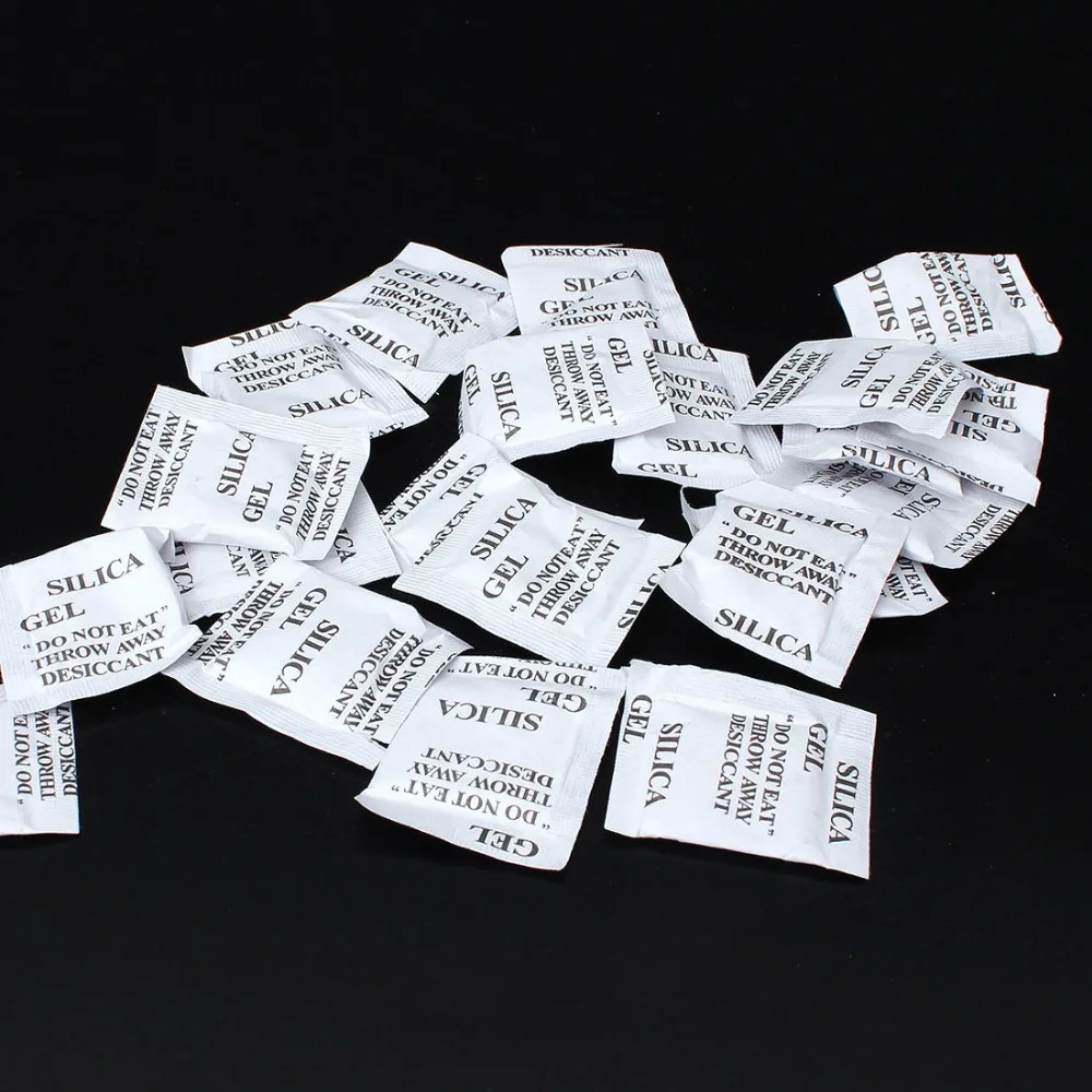 

100 Packs Non-Toxic Silica Gel Desiccant Damp Moisture Absorber Dehumidifier For Room Kitchen Clothes Food Storage
