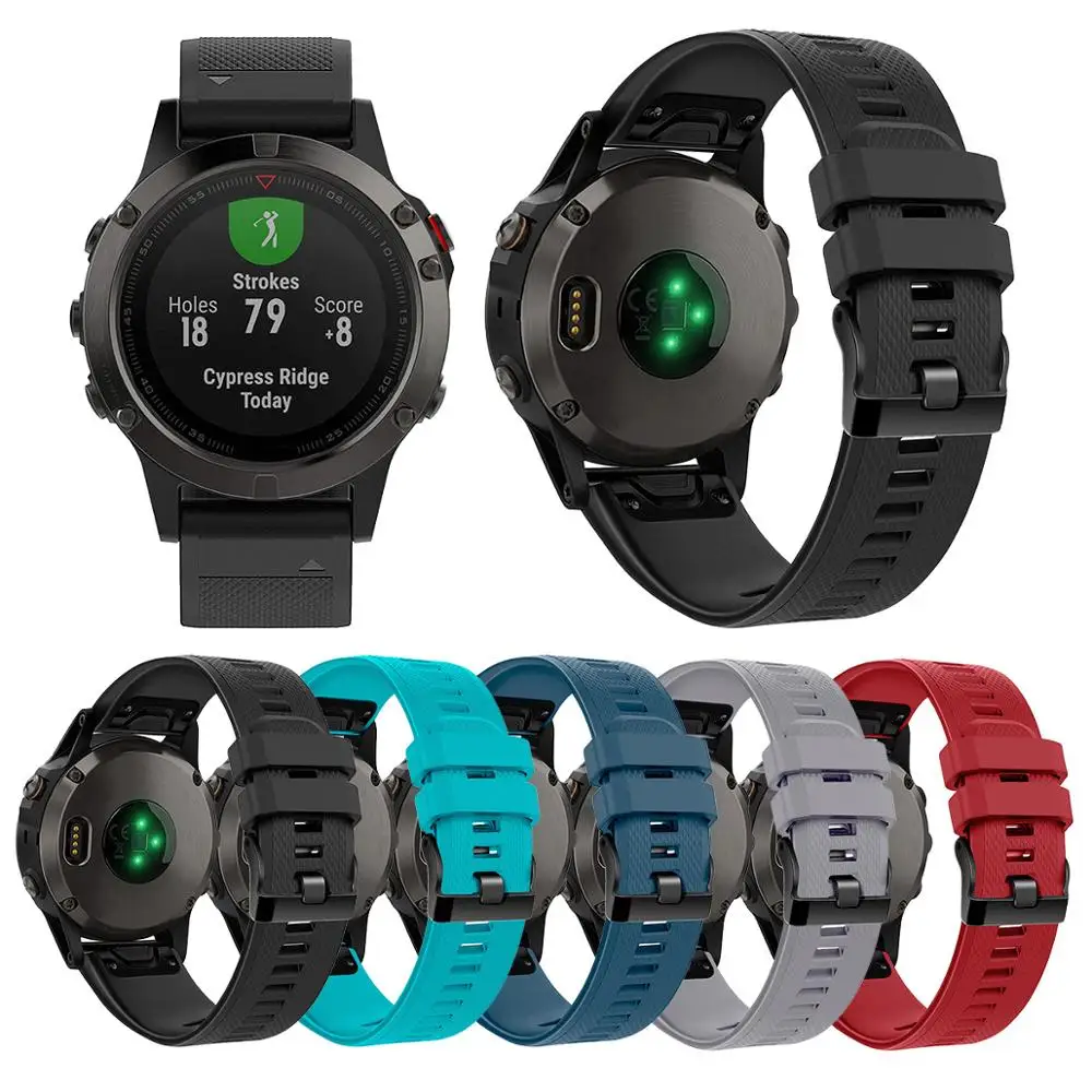 Ремешок из ТПУ для Garmin Fenix 5 Forerunner 935 спортивный браслет GPS часов быстрая посадка
