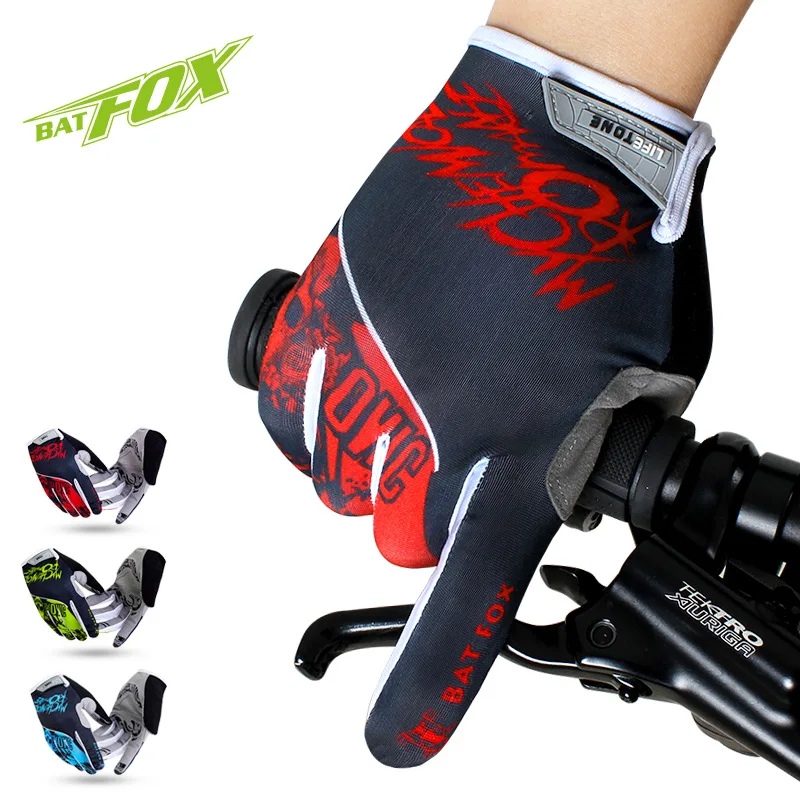 Batfox MTB велосипедные перчатки мужские Mountain спортивные дышащие Полный Finger дорожный