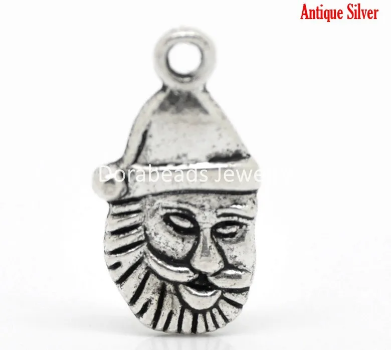 Free Shipping! 20PCs Antique Silver Santa Claus Charms Pendants 23x12mm (B02229) | Украшения и аксессуары