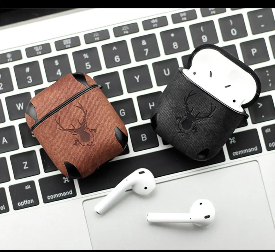 Роскошный кожаный чехол для наушников с Bluetooth для Apple, аксессуары для airpods, защитный чехол, чехол для зарядки, сумки, Раздельный дизайн, подарки