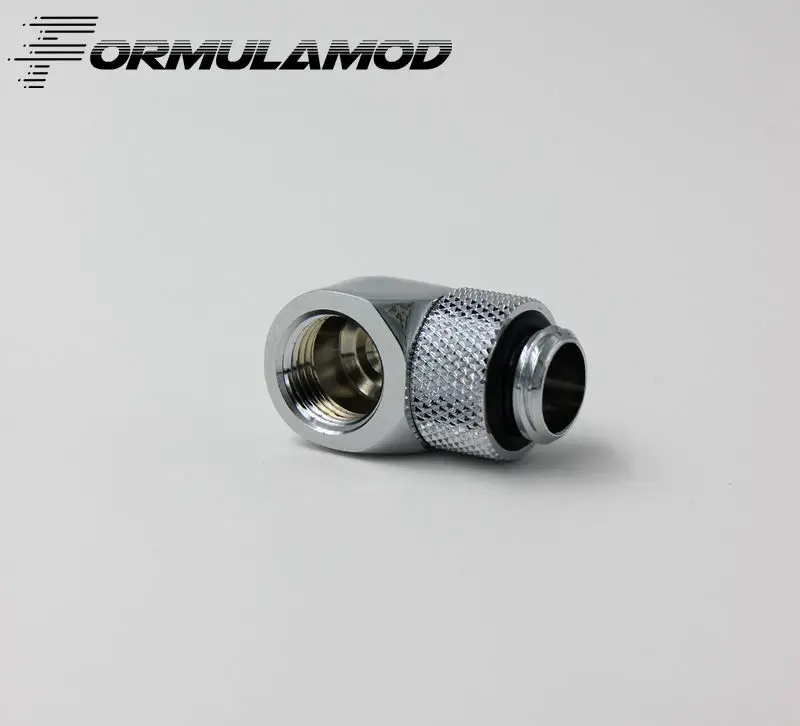 FormulaMod Fm 90DX черный серебристый G1/4 ''резьба 90 градусов Поворотный фитинг адаптер