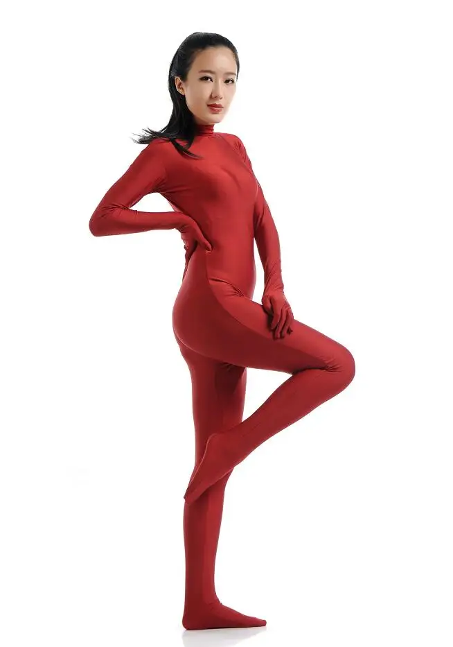 Для взрослых, спандекс, Zentai, для всего тела, Облегающий комбинезон, унисекс, Zentai, костюм, боди, костюм для женщин, трико лайкра, Одежда для танцев - Цвет: colour 11