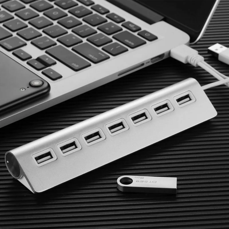 2019 Новое поступление 7 портовый USB2.0 концентратор 480 Мбит/с Высокоскоростная