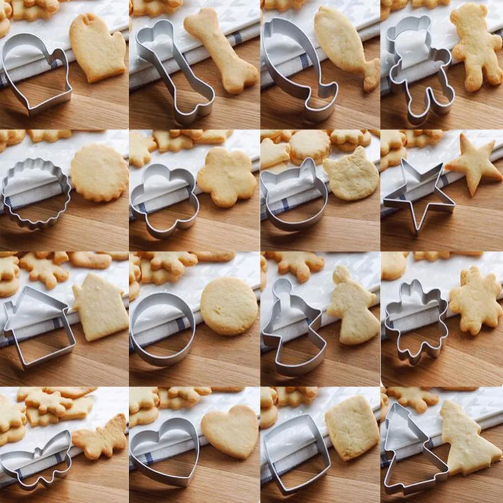 Новые различные милые узоры для украшения тортов резаки помадки форма кухни