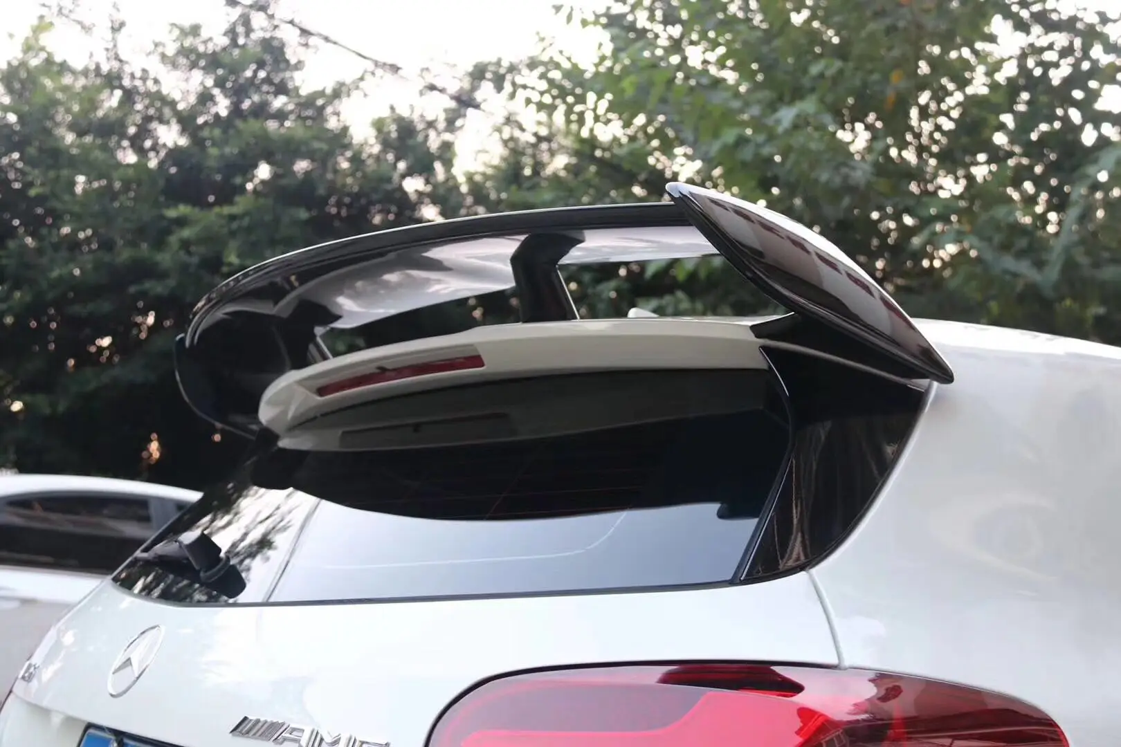 Для Mercedes Benz W177 хэтчбек A-Class A180 A200 A250 A260& A45 AMG ABS пластик черный красный цвет задний спойлер крыло