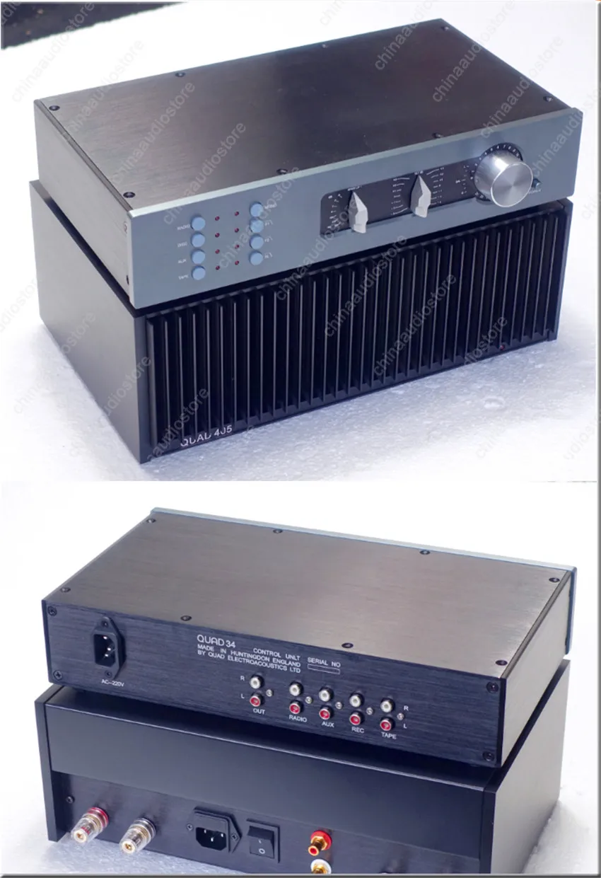 

QUAD34 Hi-Fi Pre-amplifier PREAMP Classic QUAD34 Preamp Adjustable Treble Bass For Power Amplifier,110V/220V AC Input