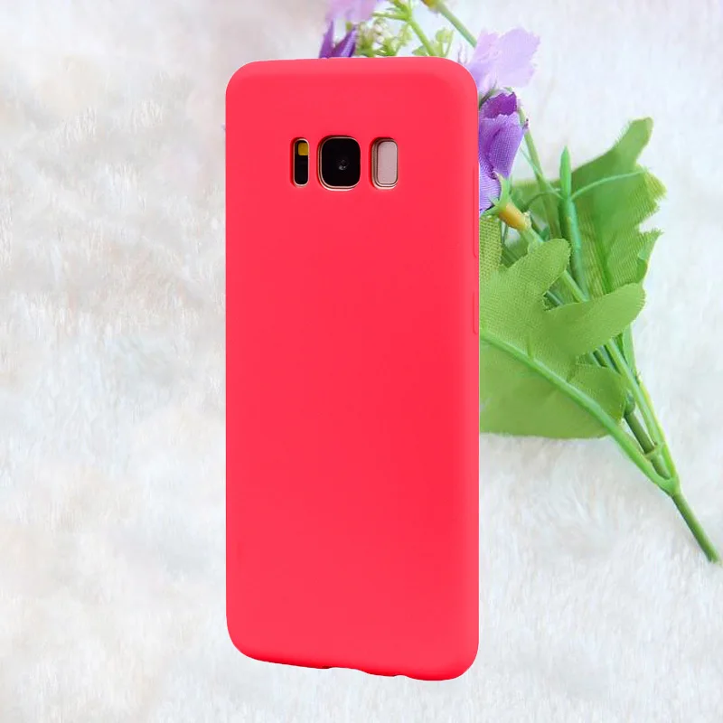 Силиконовый матовый мягкий чехол из ТПУ для телефона Galaxy S8 S9 Plus Samsung J3 J5 J7 A3 A5 A7 2017 S6
