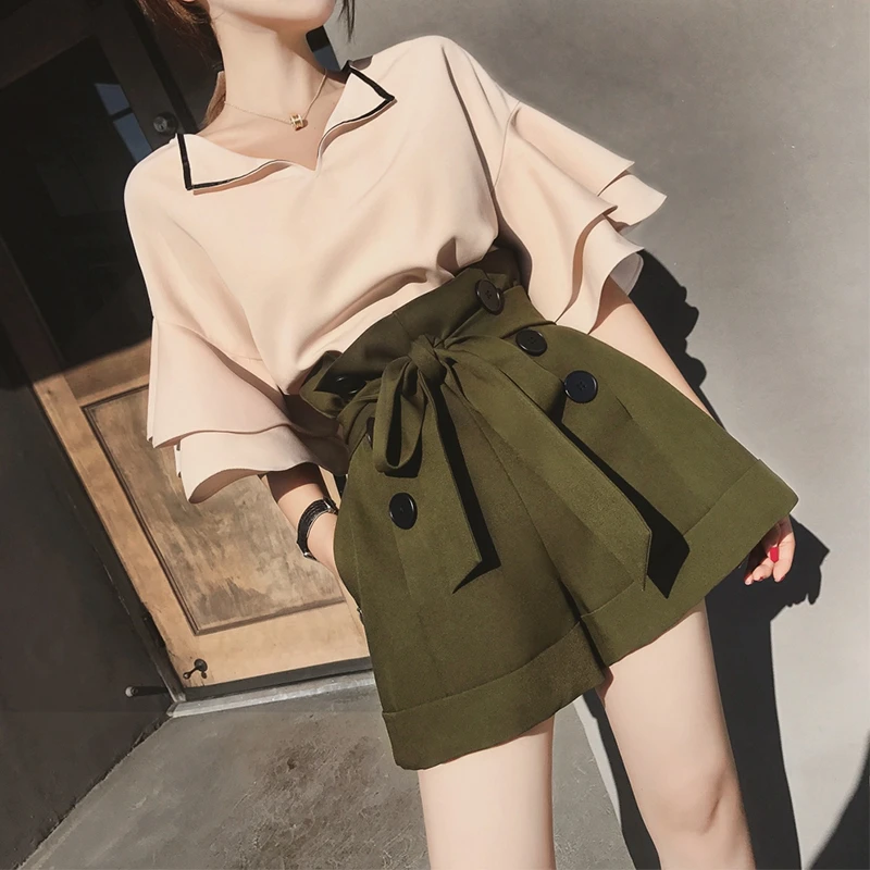 Женский твидовый костюм из 2 предметов в офисном стиле Летний шифоновый