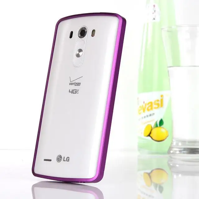 Free Shipping Hot Sale Push and pull metal bumper case for LG G3 D855 cover Bags |