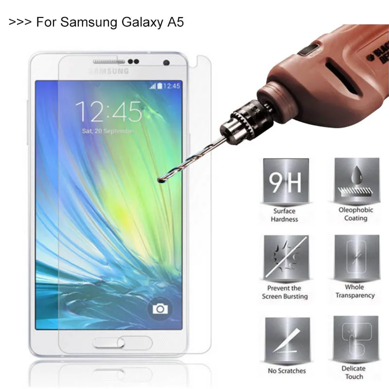 2.5D 0 26 мм 9H закаленное стекло для Samsung Galaxy A5 2015 A500 A5000 A500F защитная пленка | Мобильные