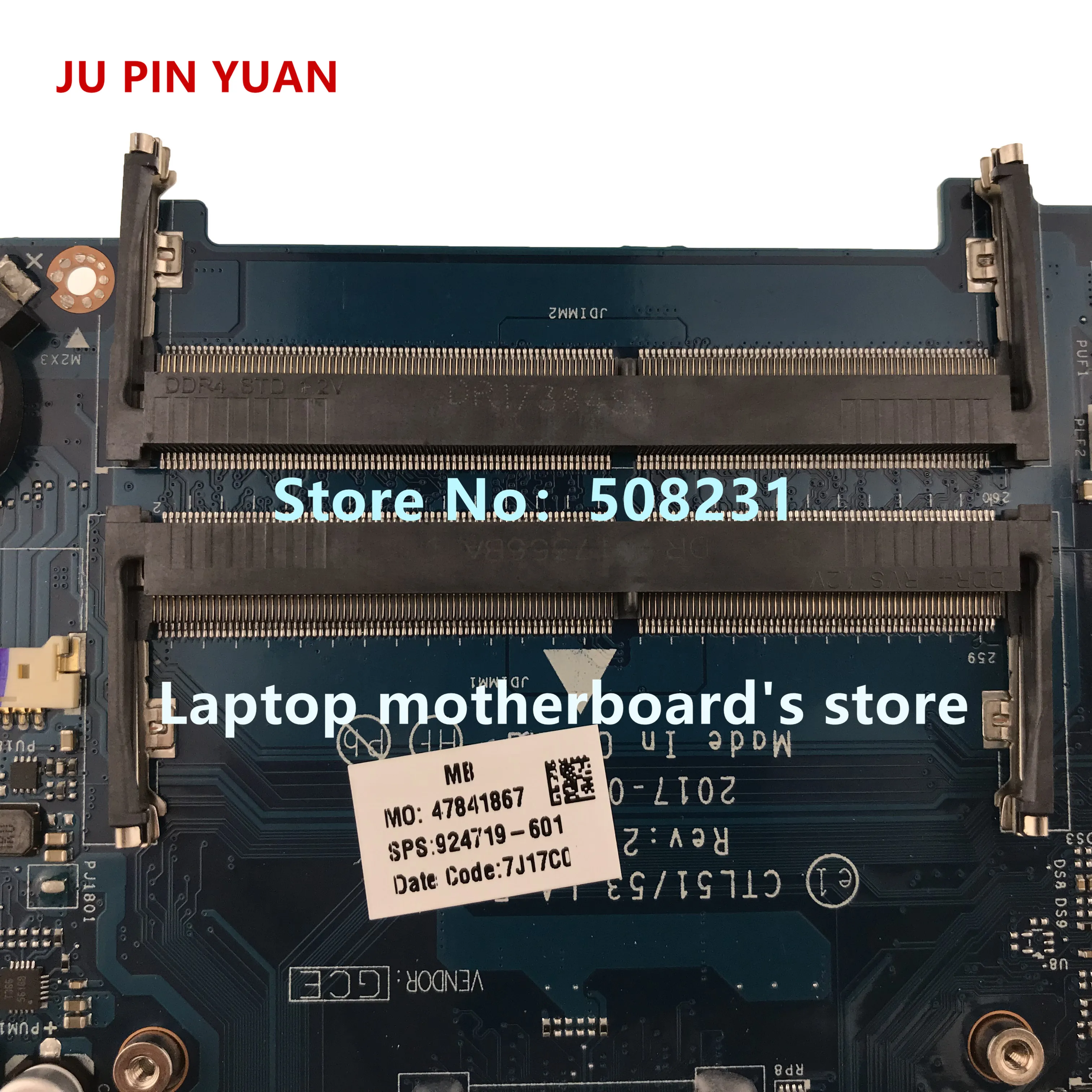 JU PIN юаней дороже; 924719-601 CTL51/53 LA-E841P материнская плата для HP ноутбук 15-BW 15-BW080NR Материнская плата ноутбука A9-9420P полностью протестирована