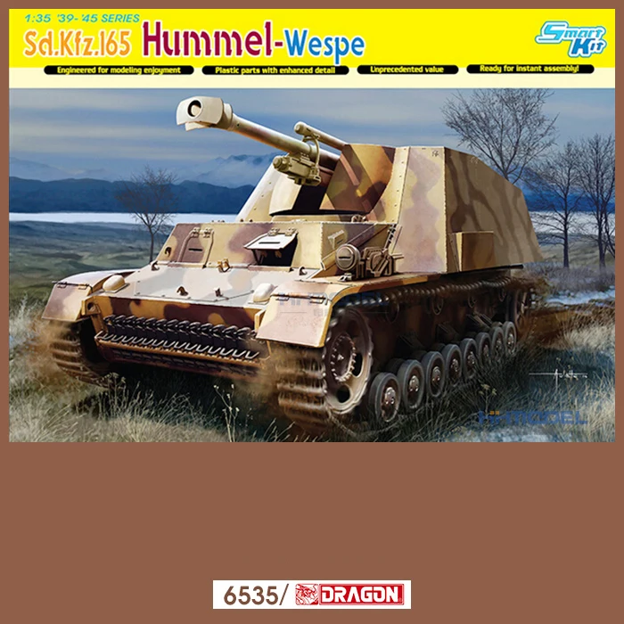 6535 1/35 Sd. Kfz.165 &quotHummel Wespe&quot модель комплект дракон|Наборы для сборки моделей| |