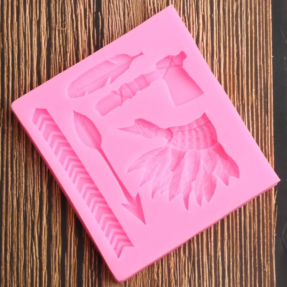 Инструменты для украшения торта силиконовая форма в виде листьев стрелы