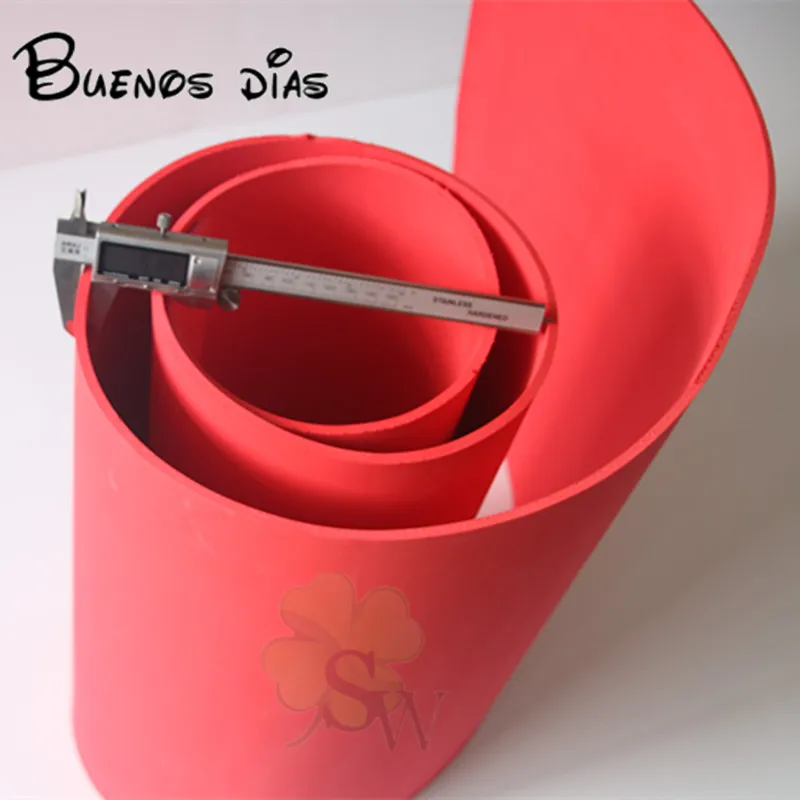 

BUENOS DIAS No Hole Red Color 5mm Thickness Eva Foam Sheet,Cosplay Children School Handmade Material Size 50cm*200cm