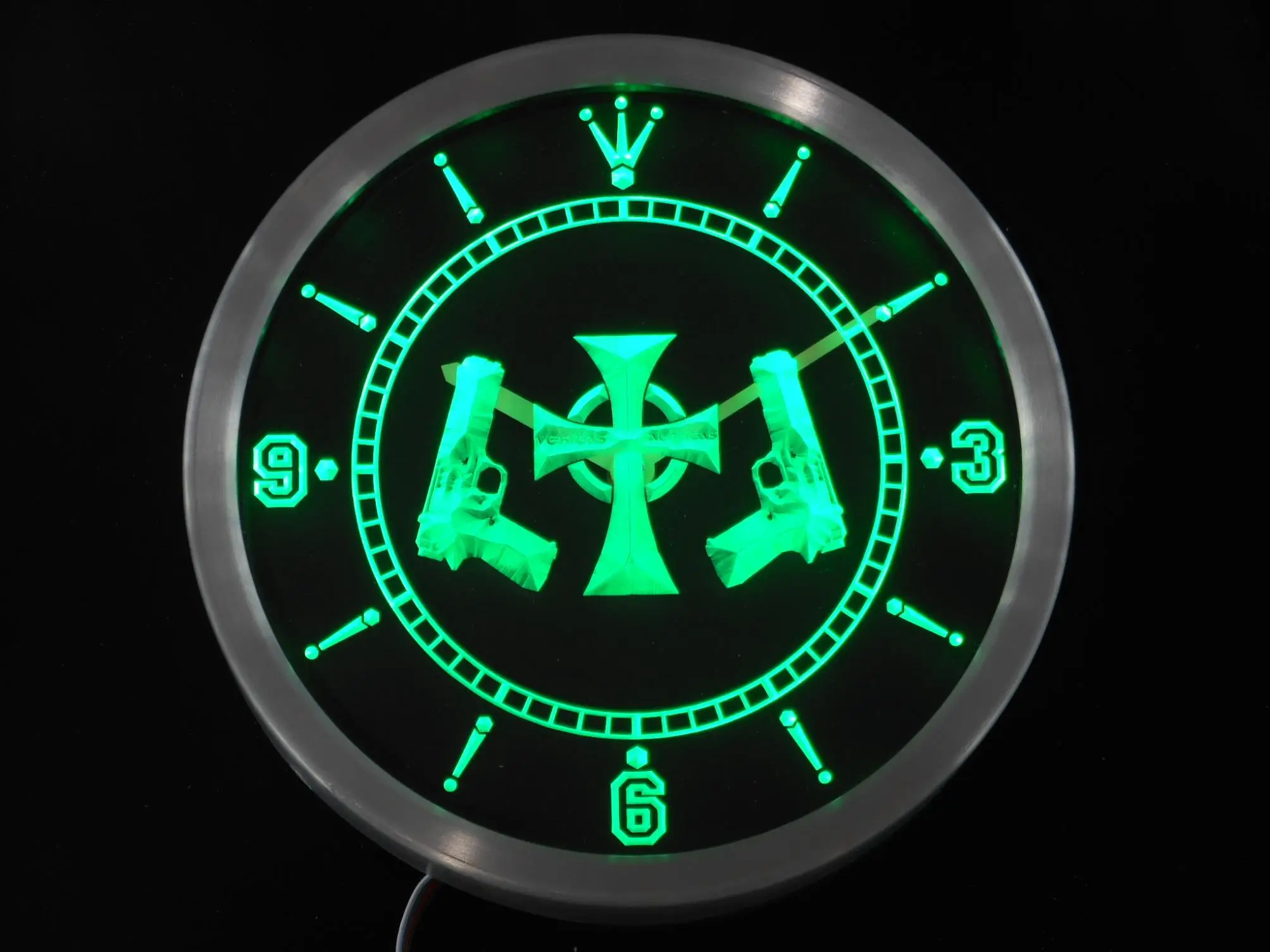 Неоновые световые знаки nc0232 Boondock Сэйнтс светодиодный настенные часы|wall clock|led wall