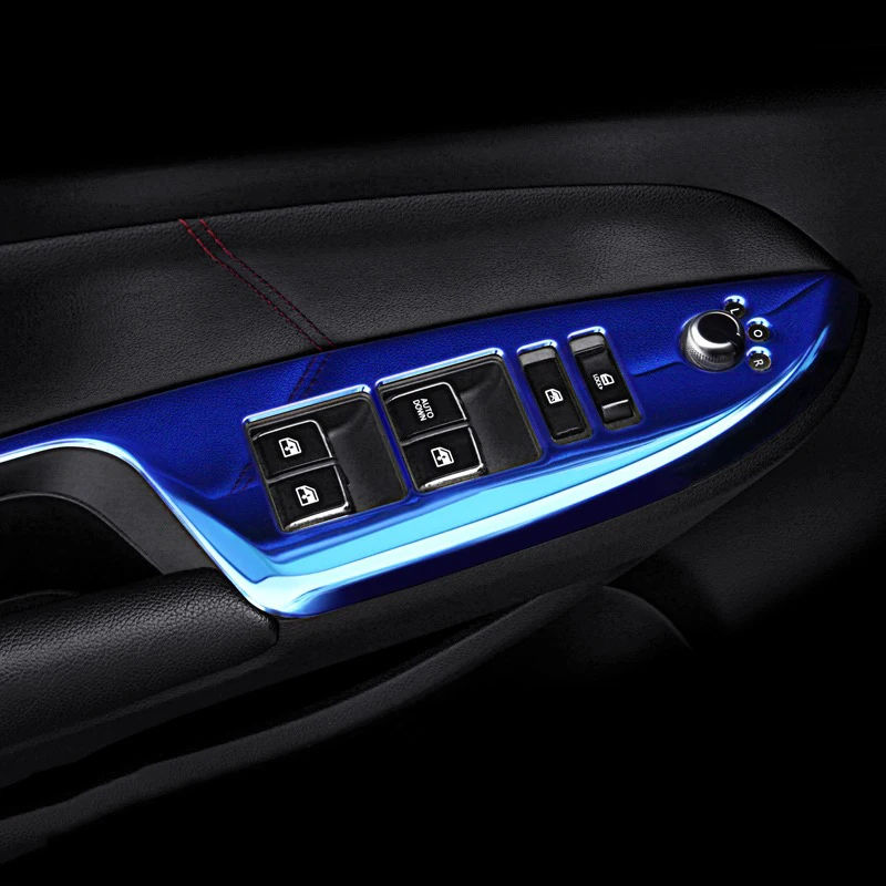 Аксессуары для стайлинга автомобиля Changan CS75 2018-2019 панель управления кнопками подъема окон декоративная рамка из нержавеющей стали наклейки