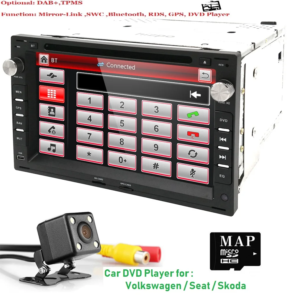 2 DIN Авторадио автомобильный GPS DVD плеер для VW PASSAT B5 MK5 Saat ibiza 6L Леон Гольф MK3 IV MK4