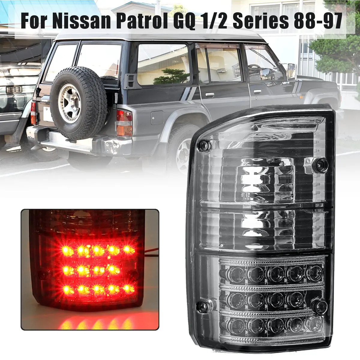 1 пара задние светильник фонарь стоп-сигнала для Nissan Patrol GQ 1/2 серии 1988 1989 1990 1991 1992 1993 1994 1995 1996 1997