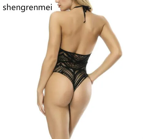 Shengrenmei 2019 женское Бандажное нижнее белье с лямкой на шее сексуальное латексные