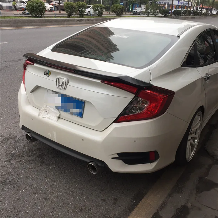 Для Honda Civic спойлер Высокое качество ABS Материал заднего крыла Праймеры Цвет задний спойлер для Honda Civic спойлер RS