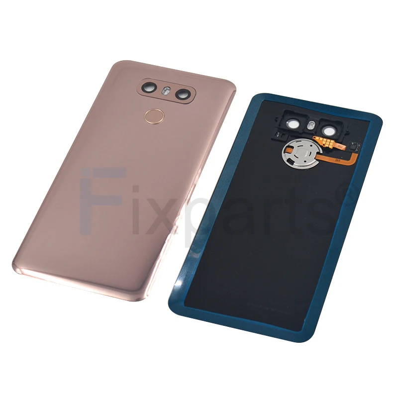 Новая задняя крышка для LG G6 крышка батареи корпус Стекло для H870 H871 H873 LS993+ кнопка отпечатков пальцев объектив камеры клейкая наклейка