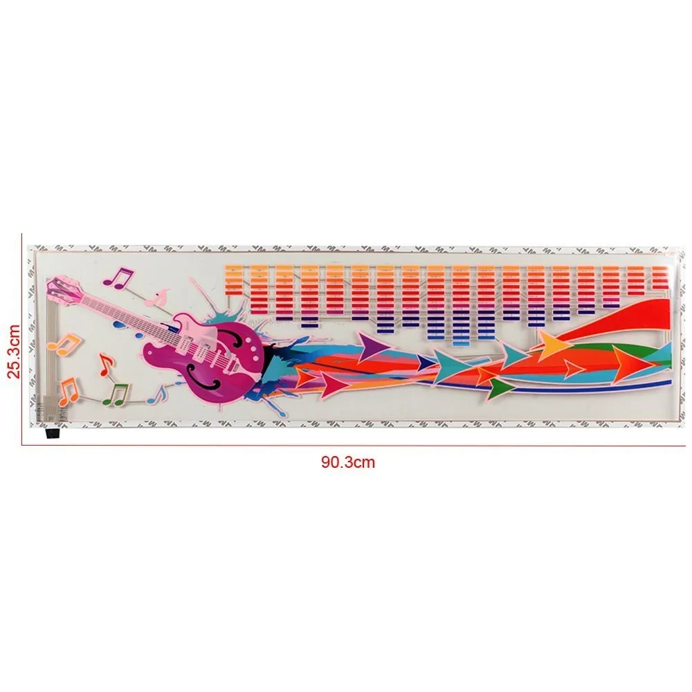 Новый светодиодный фонарик 90X25cm музыкальный ритм лампа активация звуком