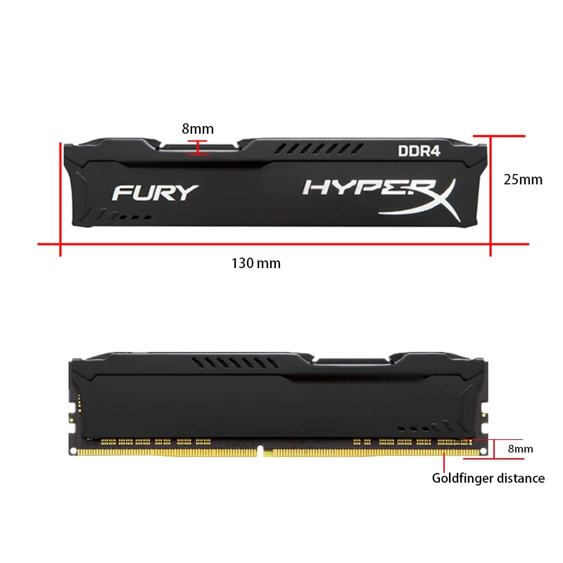 Чехол King для теплоотвода совместимый с настольным ПК DDR DDR2 DDR3 DDR4 основной корпус