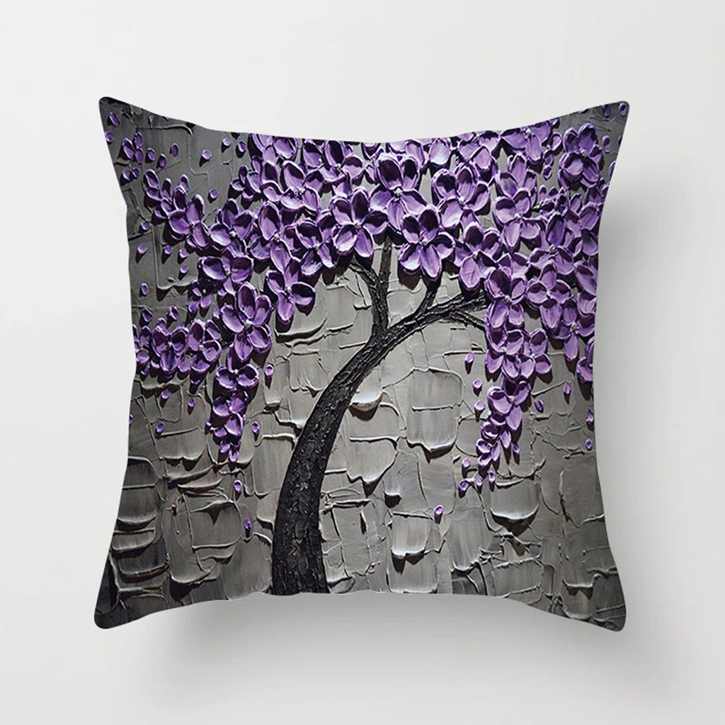 Чехол для диванной подушки с изображением дерева|Наволочки| |