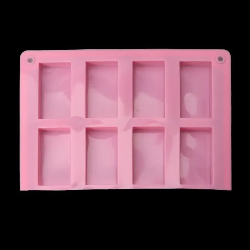 

8 Cavities Rectangle Cuboid Silicone Mold Soap Dried Flower Resin Mold DIY Tools for Crafts Home Decoration