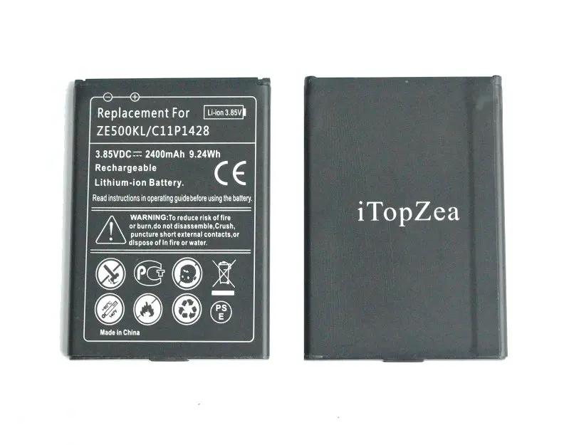 ITopZea 10 шт./лот 2400 мАч/9.24Wh C11P1428 Сменный аккумулятор для Asus Zenfone 2 Zenfone2 Laser ZE500KG