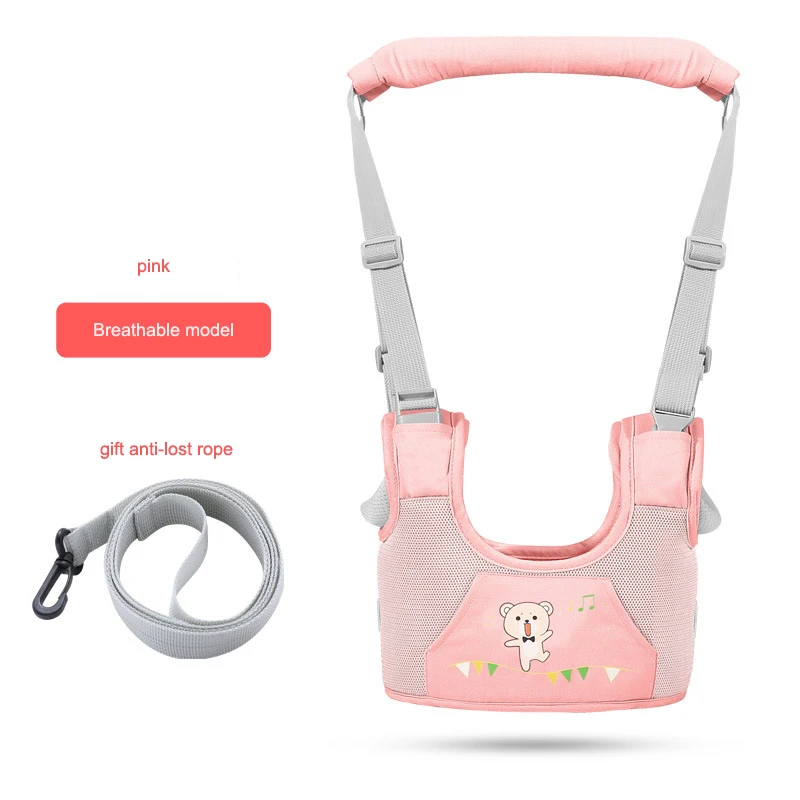 net pink Новые Ходунки для малышей, поводок для ребенка, обучающий ходьбе Детский пояс безопасности ребенка младенческой ходьбы Пояс съемный - Цвет: net pink
