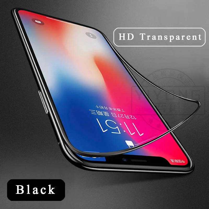 Закаленное стекло для iPhone 6, 6s, 7, 8 Plus, x, xr, xs Max, YIYONG, мягкий край, прозрачный, анти-синий светильник, Защита экрана для iPhone6