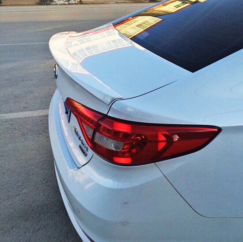 Для Hyundai Sonata 9 спойлер 2014 2015 2016 автомобильный украшение в виде хвостового крыла ABS