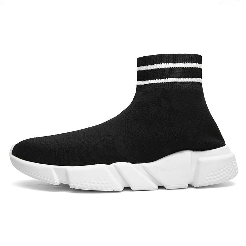 Легкие высокие кроссовки женские носки сапоги спортивная обувь увеличивающая