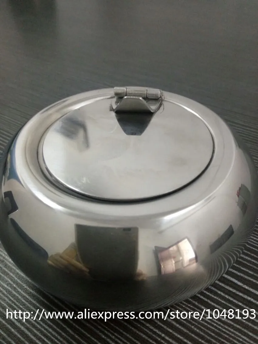 Коробка из нержавеющей стали форма барабана пепельница сигарета курительная