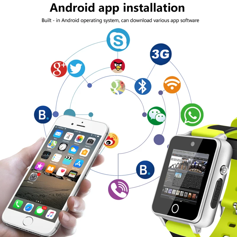 WQ S9 Android Смарт-часы 3G WiFI умные часы 5 1 MTK6580 512M + 4G с камерой 2.0MP GPS трекер активности