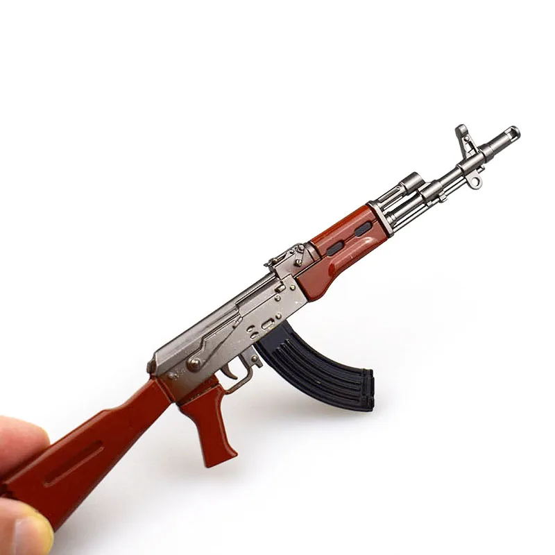 Мода игры PUBG Playerunknown's боя Костюмы для косплея реквизит Сплава 17 см AKM