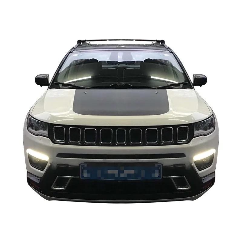 HLXG автоматический дневной ходовой светильник для Jeep Compass с желтым сигналом