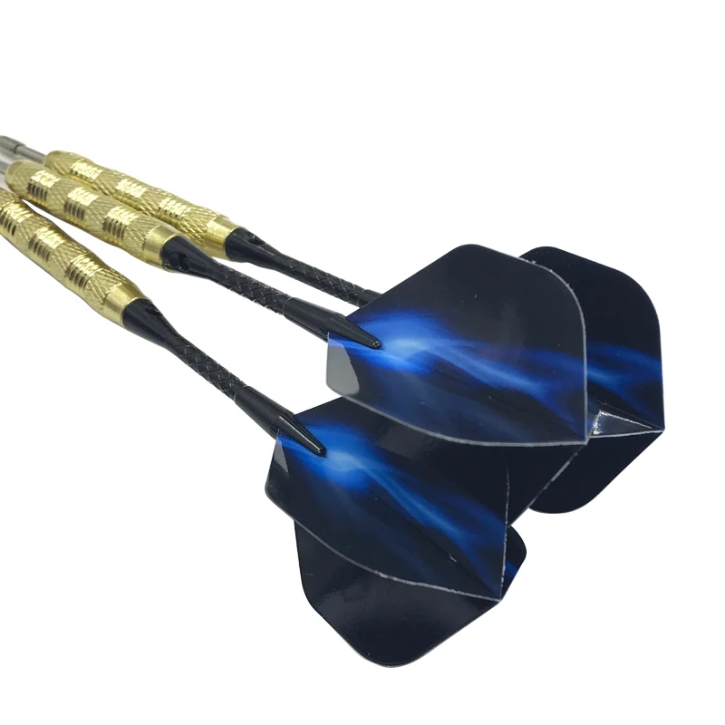 

Easytoday 3Pcs/set Steel Tip Darts Professional Metal Barrel Black Pattern Shaft Aluminum Plastic Darts Flights Throwing Games