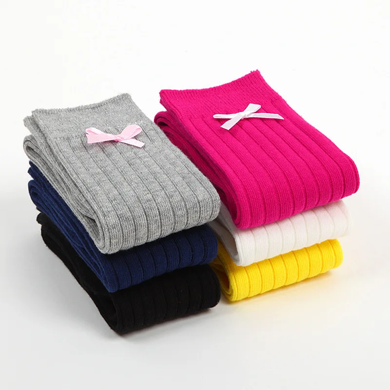 Носки для девочек весенние гольфы новорожденных 2019 носки с бантом маленьких