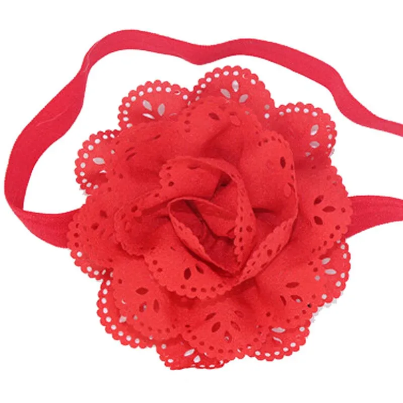 

8pcs/lot Kids Baby Girl Flower Headband Photography Props Hollows Hair Band Kids Accessories Drop Shipping
