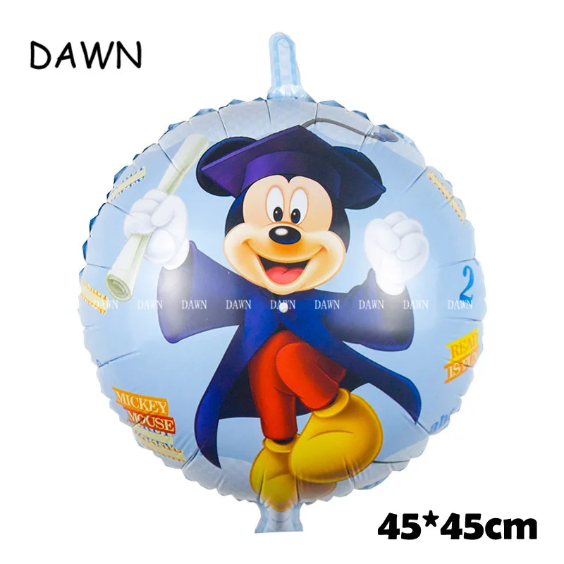 round mickey 112 см гигантский Микки Минни Маус фольгированный шар для душа ребенка мини-голова День Рождения вечерние украшения детские игрушки - Цвет: round mickey