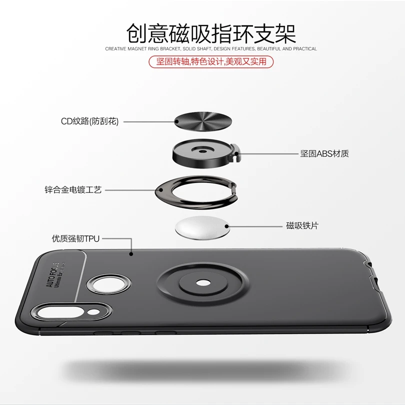 Чехол для Huawei Honor Play/HonorPlay магнитный автомобильный держатель 6 3 дюйма чехол с
