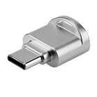Мини-кардридер из металлического алюминиевого сплава Type-C портативный брелок для ключей USB 3,1 Type C Micro SD TF карта памяти OTG кардридер на мобильный телефон