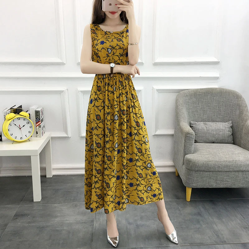 Для женщин длинное платье 2019 новые летние в богемном стиле большого размера